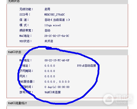 路由器wan网络异常什么意思