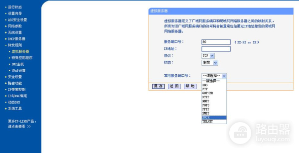 路由器映射地址怎么填